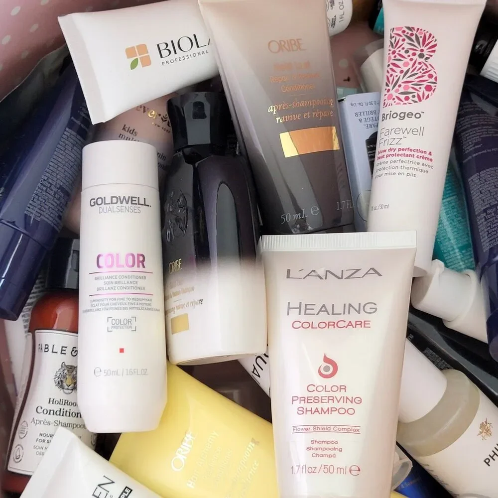 High End Luxury Hair Travel Sizes Variety of Hair Products